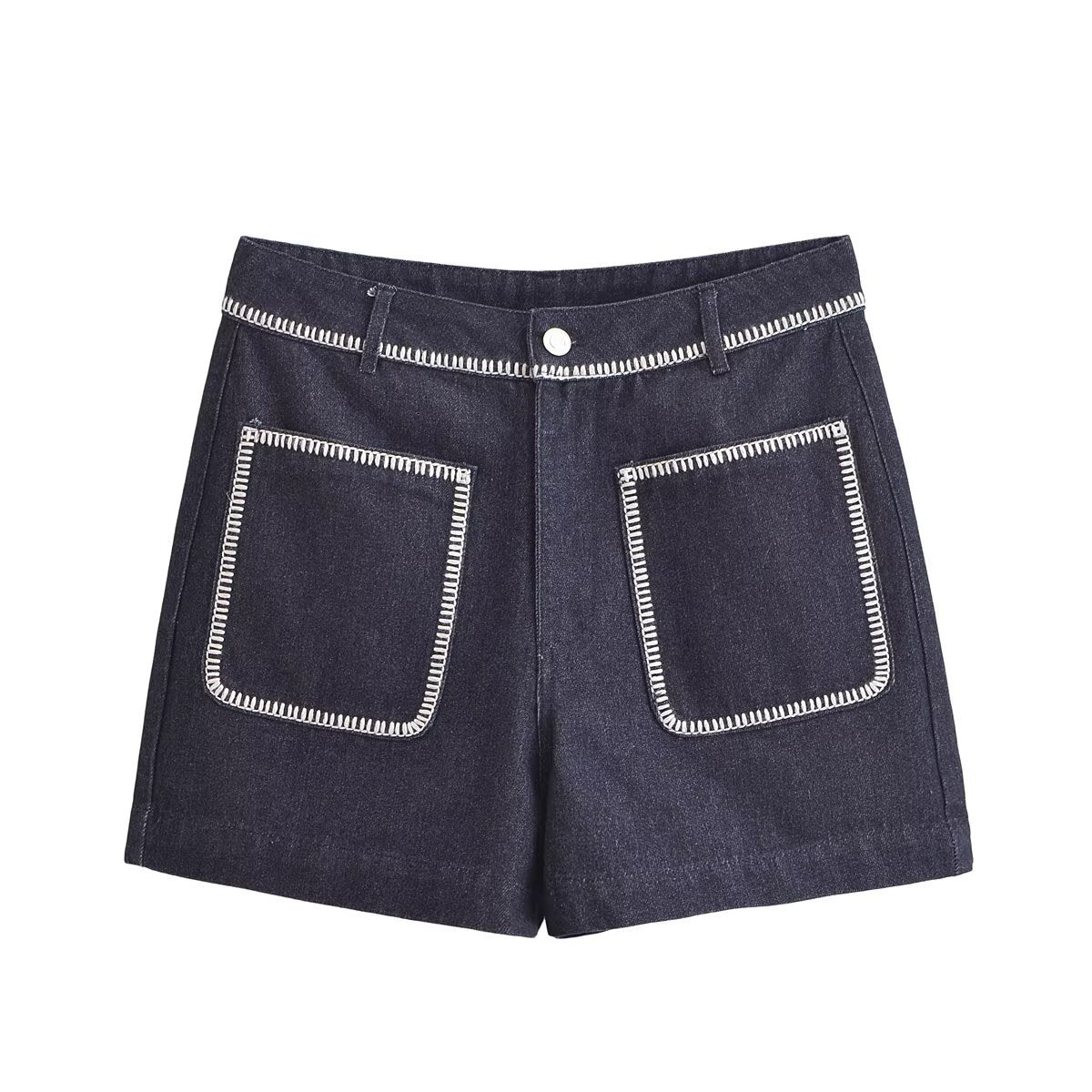 Summer women's clothing design with denim shorts for women