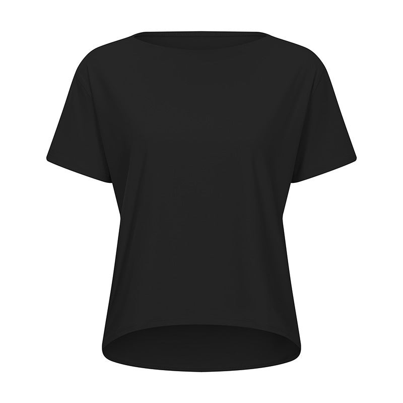 Shinbene Solto Ajuste Esporte Treinamento Camisas De Manga Curta Mulher Nu Sentir Anti-Suor Yoga Ginasio Atletico Camiseta Topos