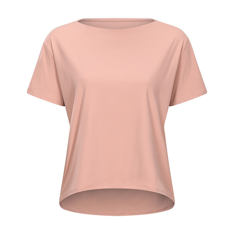 Shinbene Solto Ajuste Esporte Treinamento Camisas De Manga Curta Mulher Nu Sentir Anti-Suor Yoga Ginasio Atletico Camiseta Topos