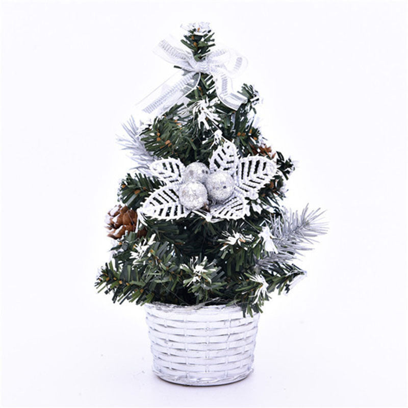 PVC Mini Christmas Tree LED Lights Decoration Desktop Ornaments
