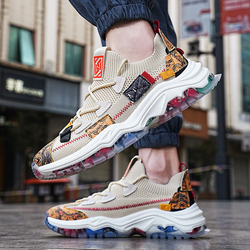 Flyknit Platform Dad Shoes Casual Sports