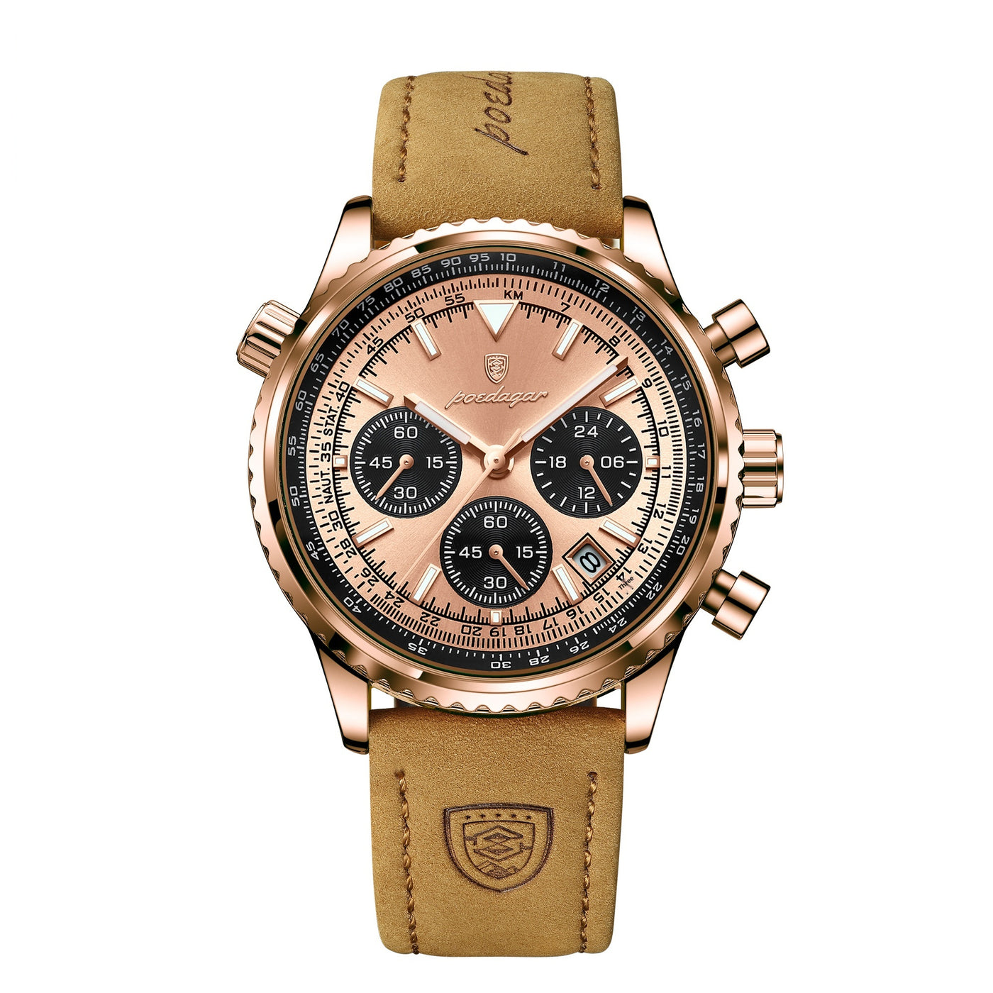 Men's Multifunctional Fashionable Waterproof Night Light Watch
