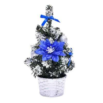 PVC Mini Christmas Tree LED Lights Decoration Desktop Ornaments