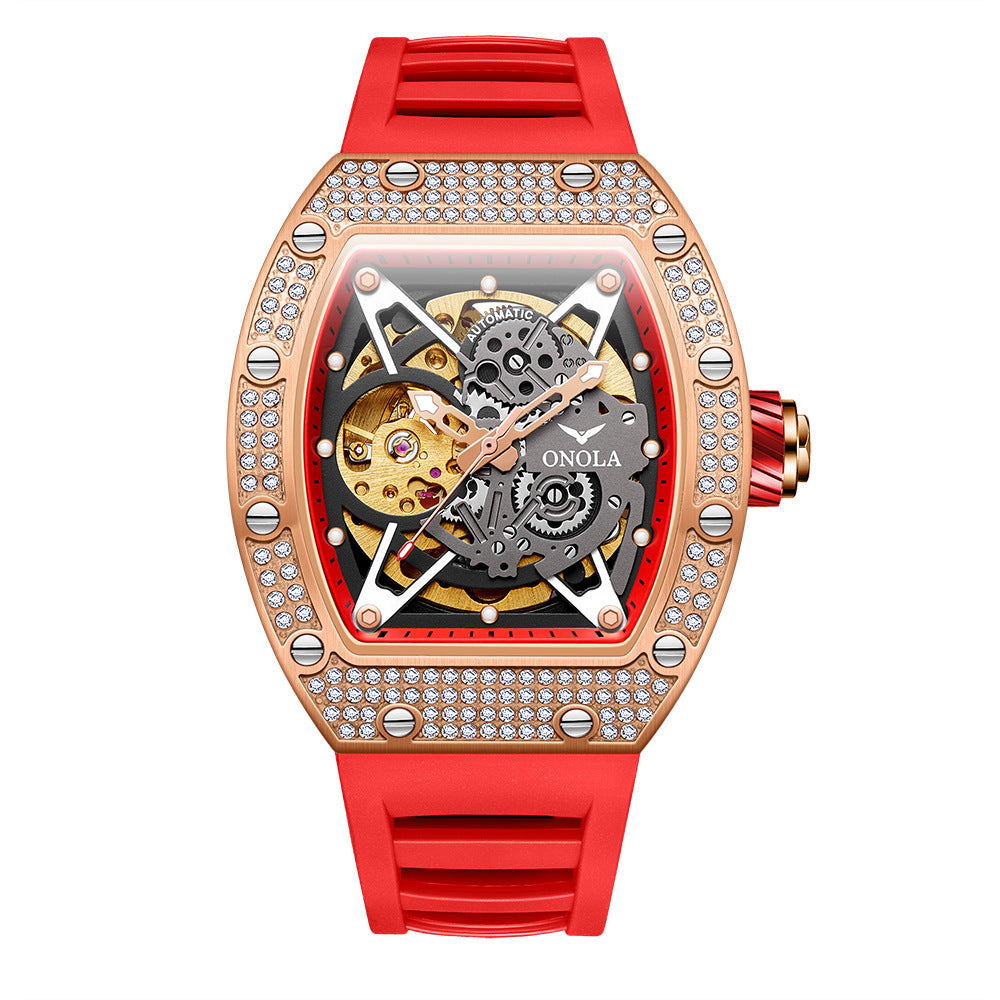 Fully-jewelled Automatic Mechanical Watch Men