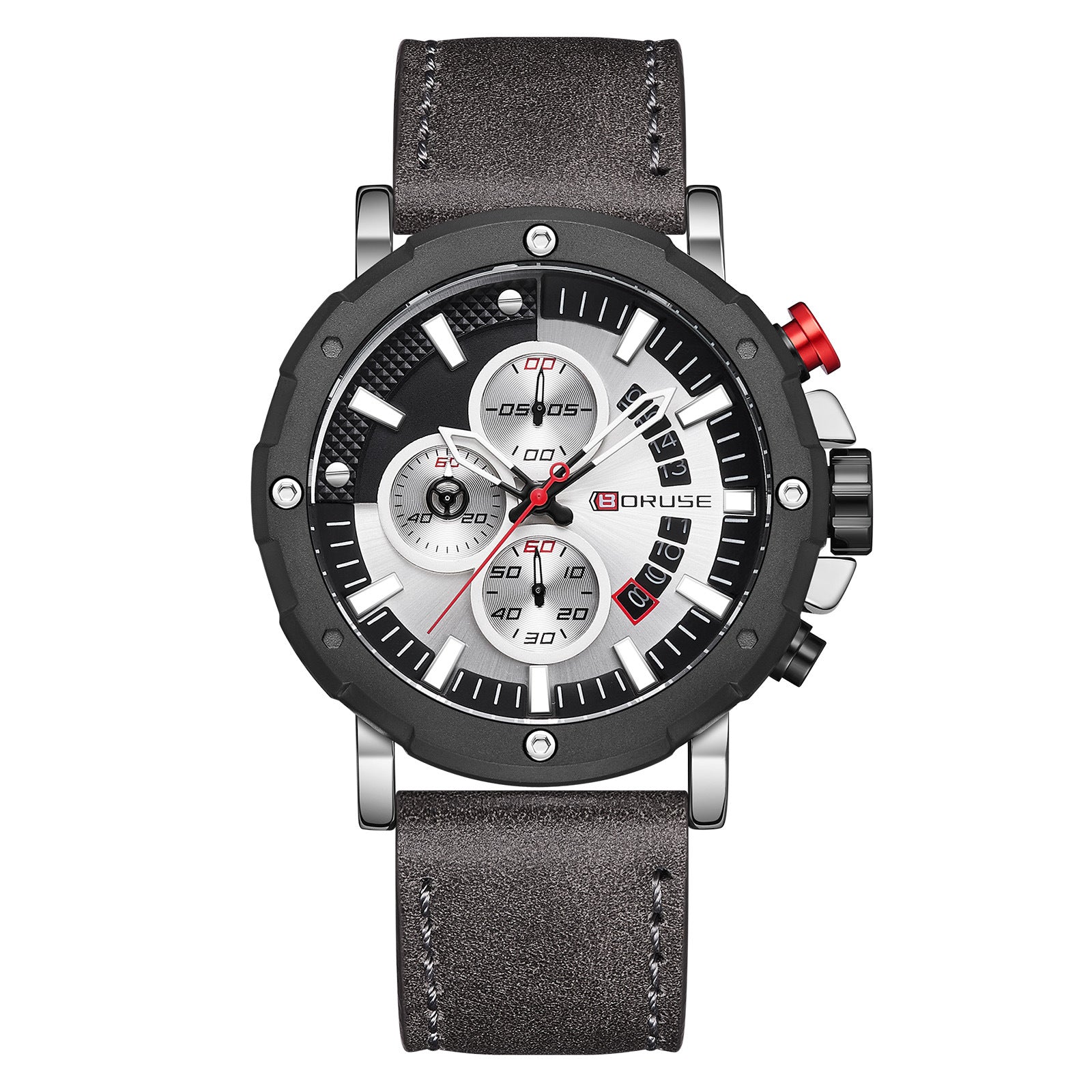 Genuine Leather High-end Waterproof Men's Luminous Quartz Watch