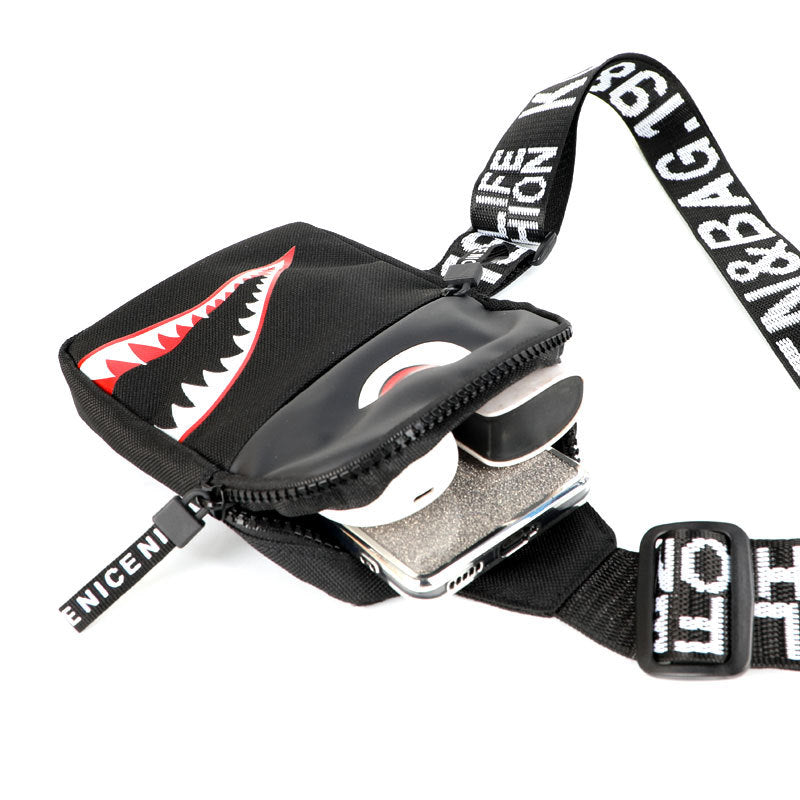 Men's Outdoor Travel Color Graffiti Shoulder Bag