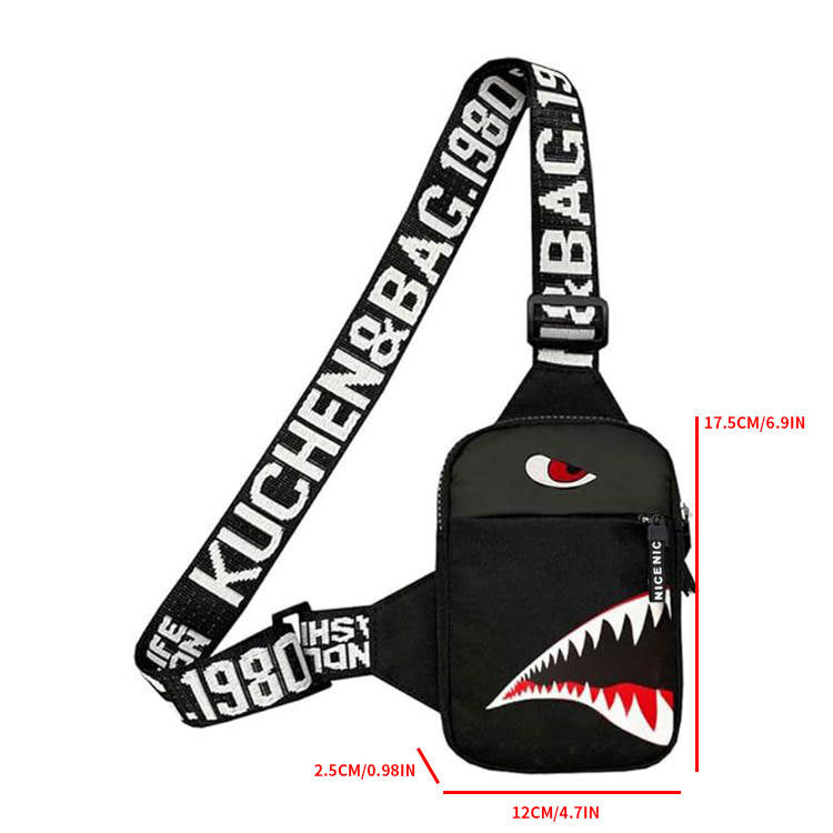 Men's Outdoor Travel Color Graffiti Shoulder Bag