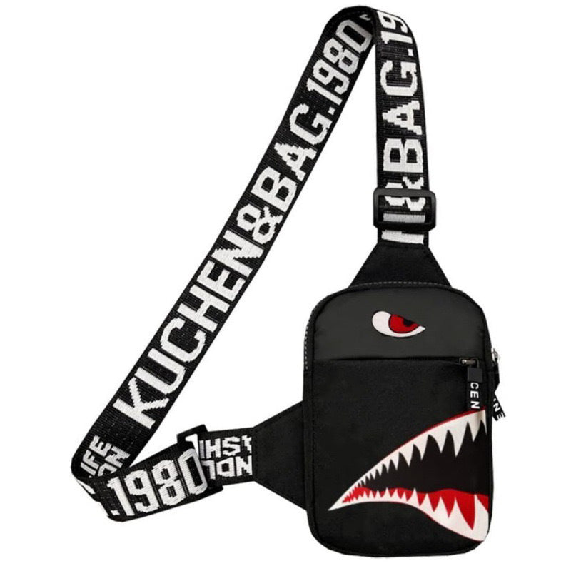 Men's Outdoor Travel Color Graffiti Shoulder Bag