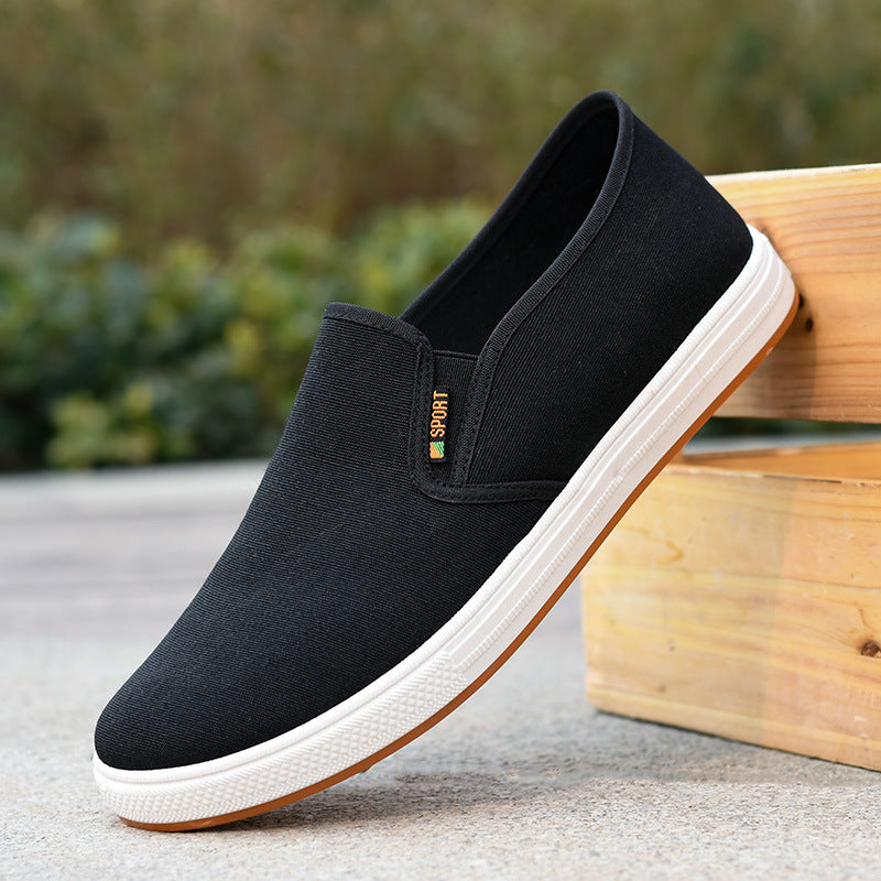 Low-top Men's Cloth Shoes Men's Slip-on Canvas