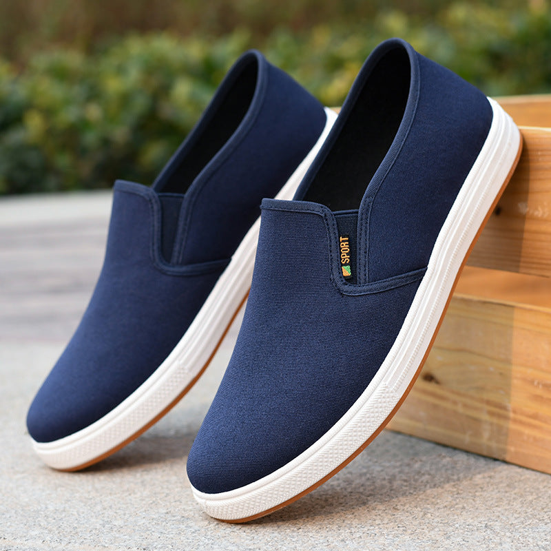 Low-top Men's Cloth Shoes Men's Slip-on Canvas