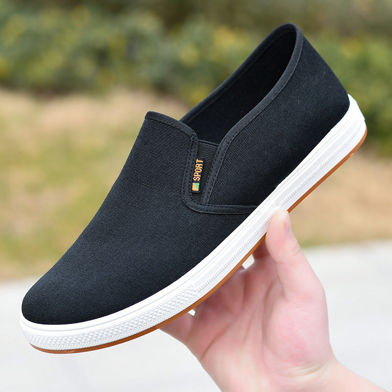 Low-top Men's Cloth Shoes Men's Slip-on Canvas