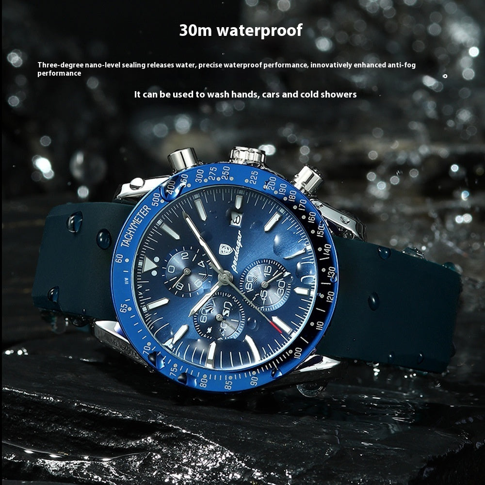Multifunctional Waterproof Luminous Men's Watch