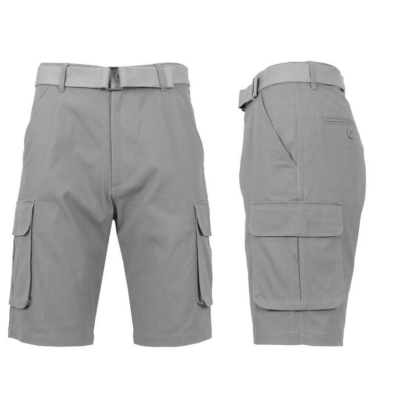 Breathable Stretch Cargo Shorts With Belt Quick-drying