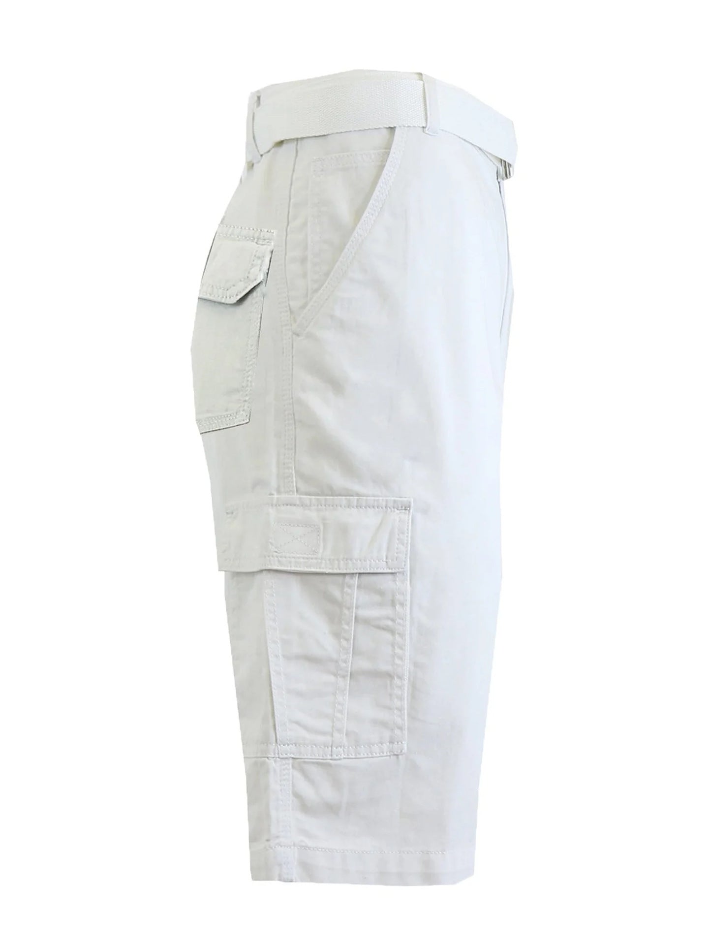 Breathable Stretch Cargo Shorts With Belt Quick-drying