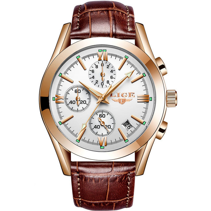 Temperament Business Multifunction Quartz Watch